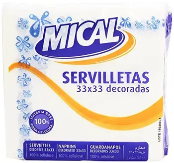 

Mical - Servilletas decoradas - 33 x 33 cm - 70 unidades