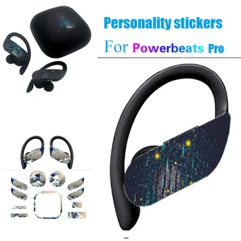 

New Arrival Ultra Thin Colorful Sticker Skin Earbuds Film Cover Dust Guard Headset Protector Accessory for Beats Powerbeats Pro