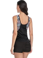 2025 New Sexy Leopard Print Splicing Tankini Swimsuits Plus Size Swimwear Women High Waist Swimsuit Female Ribbed Bathing Suits 6