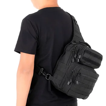 

Lixada 600D Molle Tactical Backpack Men Military Hunting Shoulder Bag Chest Pack Bag Sport Daypack for Camping Hiking Hunting