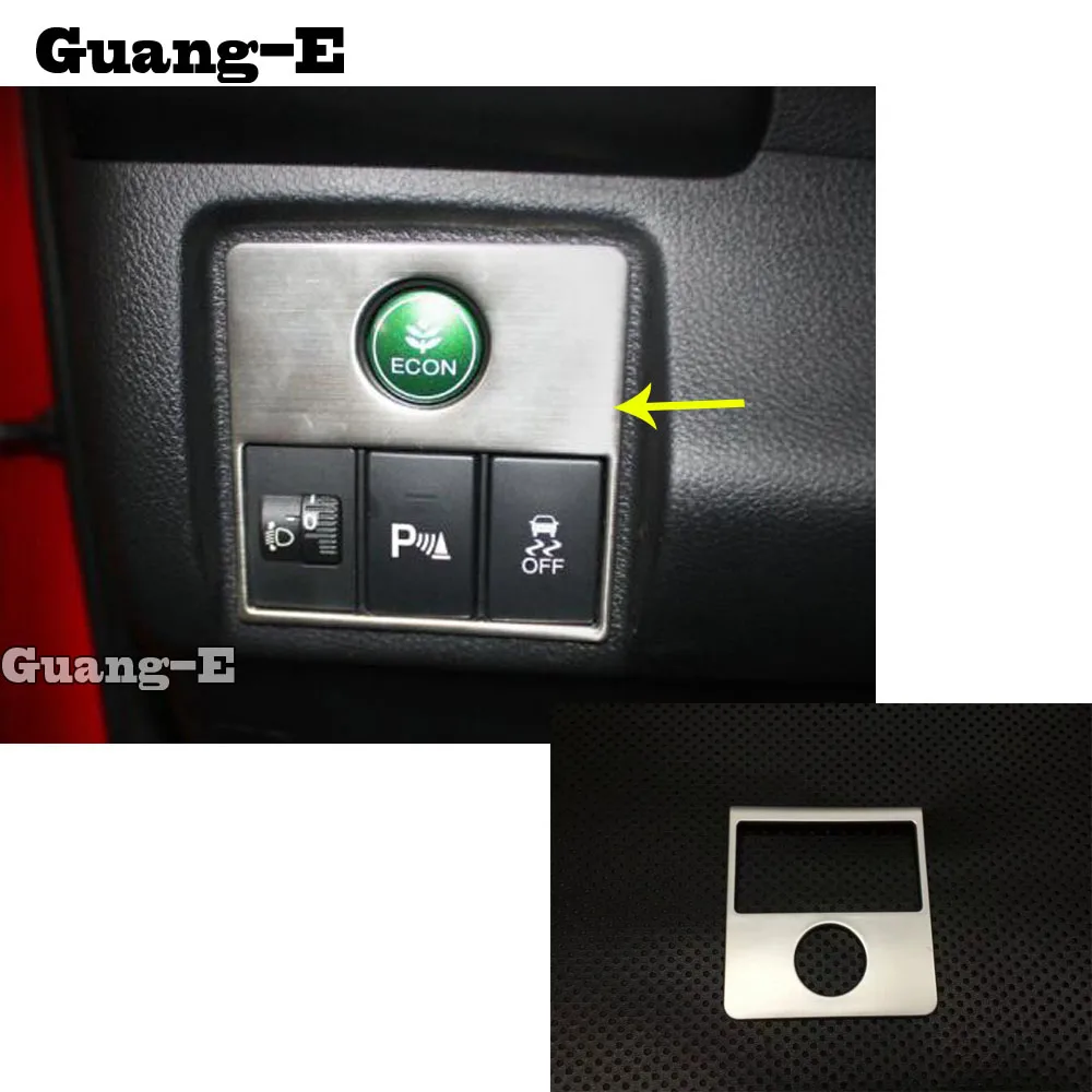 

car sticker front Headlight light Left Center Control Switch Button Trim frame 1pcs For Honda HRV HR-V Vezel 2019 2020