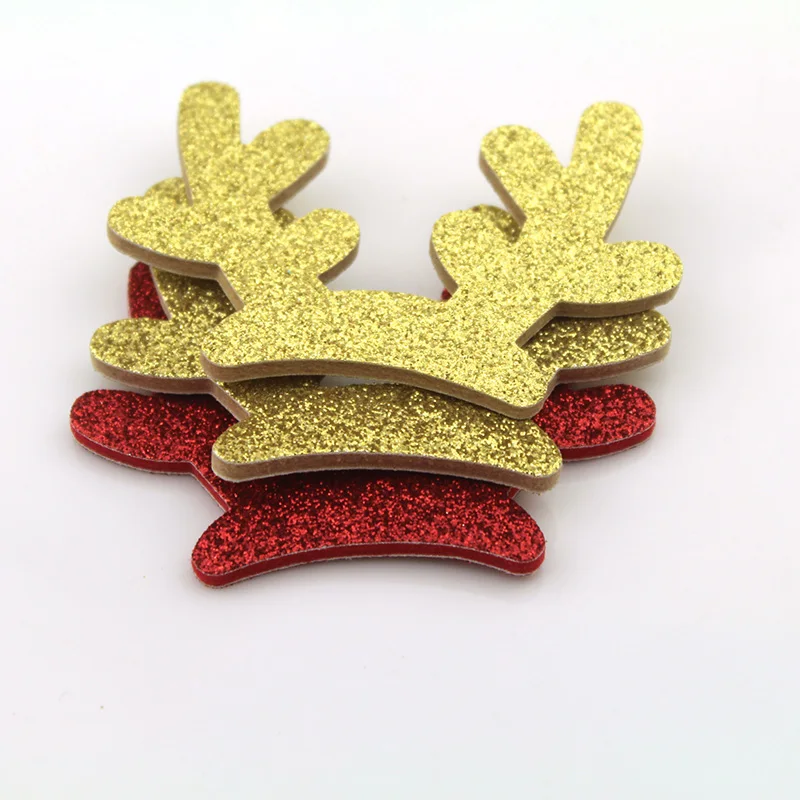 Блестящий войлочный олень оленьи рога войлок поставка рождественские DIY