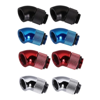 

Bykski 2PCS 45 Degree Rotating Hard Pipe Fittings Computer Cooling Hard Pipe Adapter B-RD45-X G1 / 4 Thread