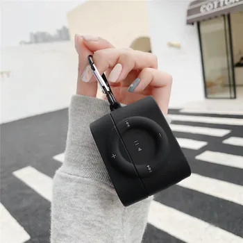 

Cartoon MP3 Music Player Earphone Case For Airpods 1 2 Silicone Soft Cover Airpods Pro Protective Case With Keychain