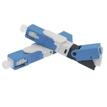 

200PCS/Pack FTTH ESC250D APC Single-Mode Fiber Optic SC APC Quick Fast Field Assembly Connector