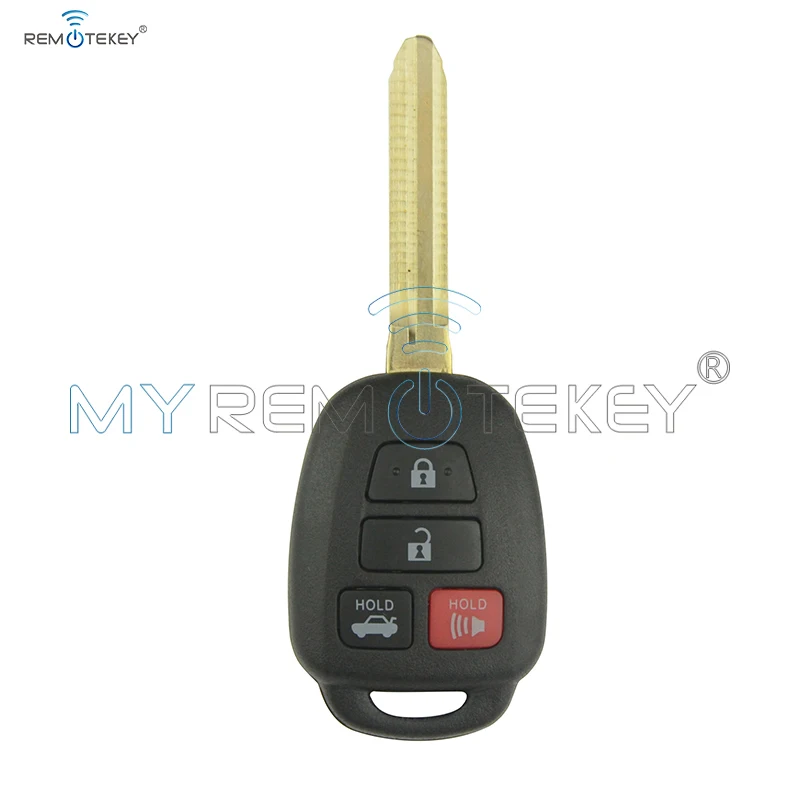 Remtekey Remote Car Key HYQ12BEL 4 Button 314.4mhz FSK  H Chip TOY43 Key Blade For Toyota Camry 2012 2013 2014