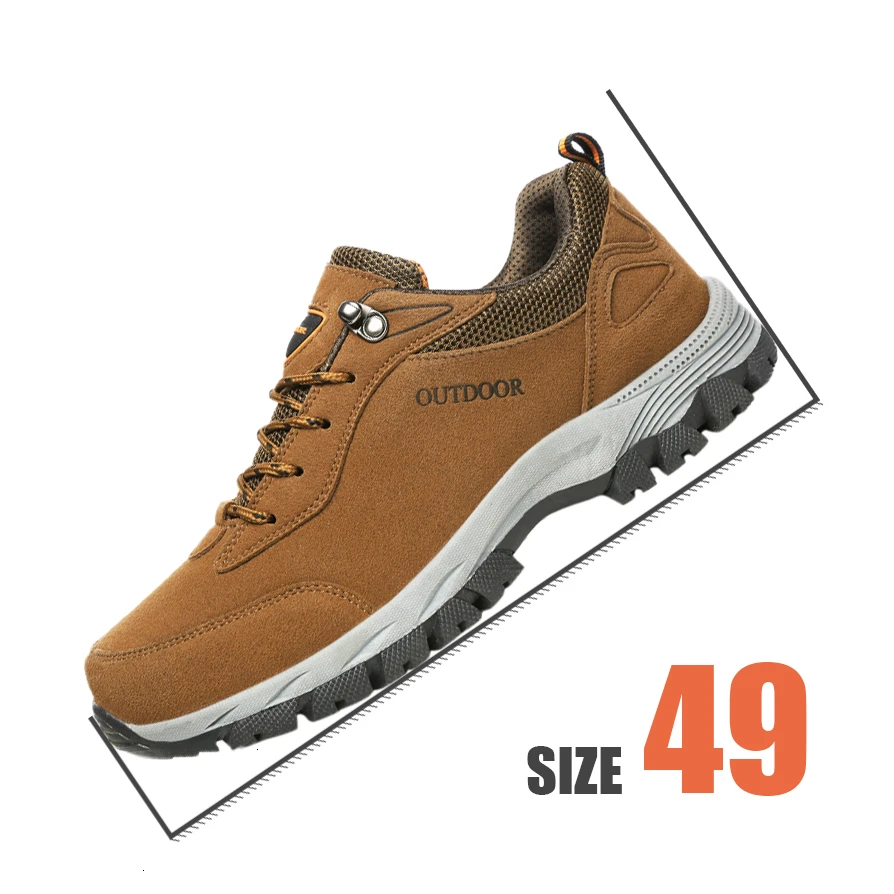 Plus Size 49 Outdoor Non-slip Hiking Walking Shoes Men's Casual Shoes Fashion Man Sneakers Calzado Hombre Casual Shoes for Male