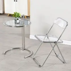 Chaise pliante en acrylique transparente, rouge, pour Restaurant, salle à manger, moderne, Simple, magasin de vêtements, Photo, Dressing 