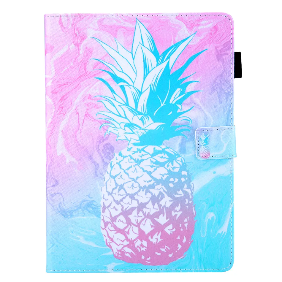 Funda Cartoon Painted Case For iPad 7th 10.2" A2198 With Card Holder Adjustment Stand Cover For iPad 10.2 A2200 A2232 Case - Цвет: A01