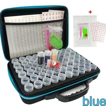 

15/30/60/120 Bottles 5d Diamond Painting Accessories tools Storage Box Carry Case diamant painting tools Container Bag