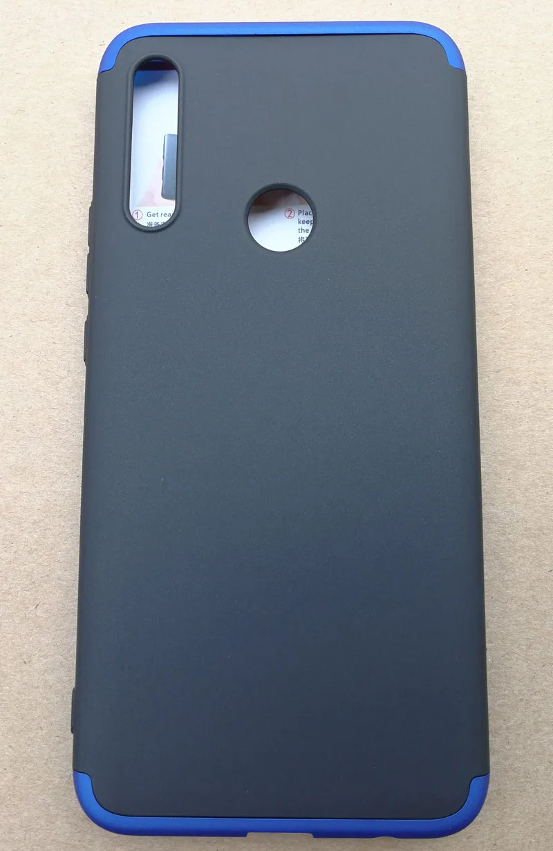 Чехол gkk для huawei P Smart Z с полной защитой - Цвет: Black Blue