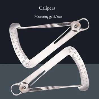 

1Pc 0-10mm Dental Caliper With Scale Stainless Steel Measuring Gold/Wax Calipers High Precision Dentist Gauge Caliper Tools