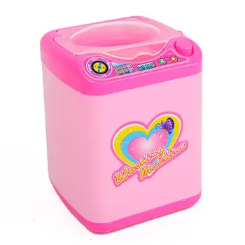 

Mini House Small Appliance Washing Machine Safe Non-Toxic Plastic Abs Fashion Educational Toys By Battery