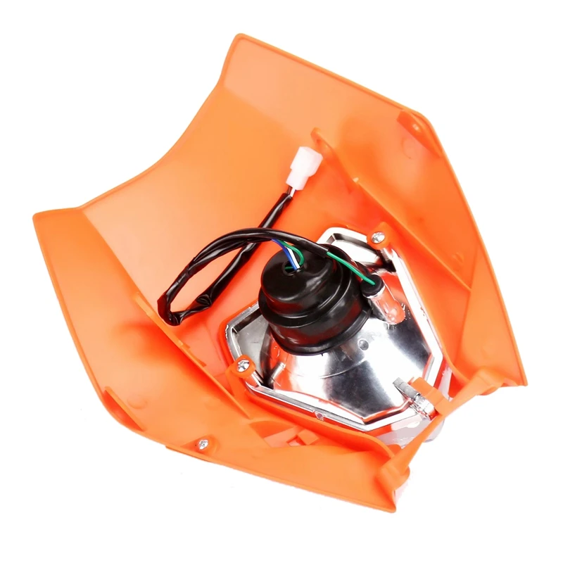 12V 35W Мотоцикл Байк Мотокросс Супермото, универсальный, обтекаемые фары для Sx Exc