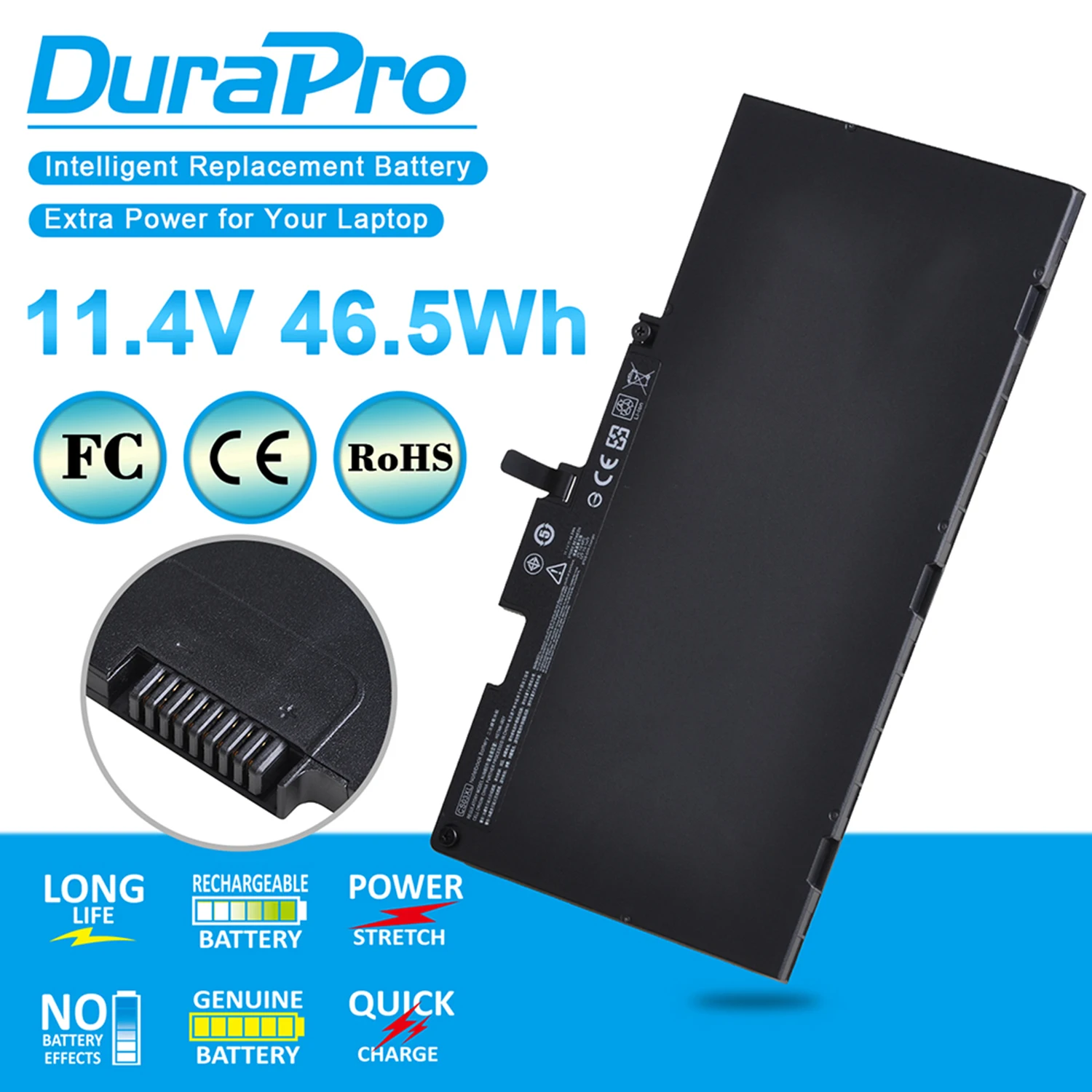 Аккумулятор DuraPro CS03XL для ноутбука 11 4 в 745 Втч HP EliteBook 840 G3 850 G2 G4 ZBook 15U MT43