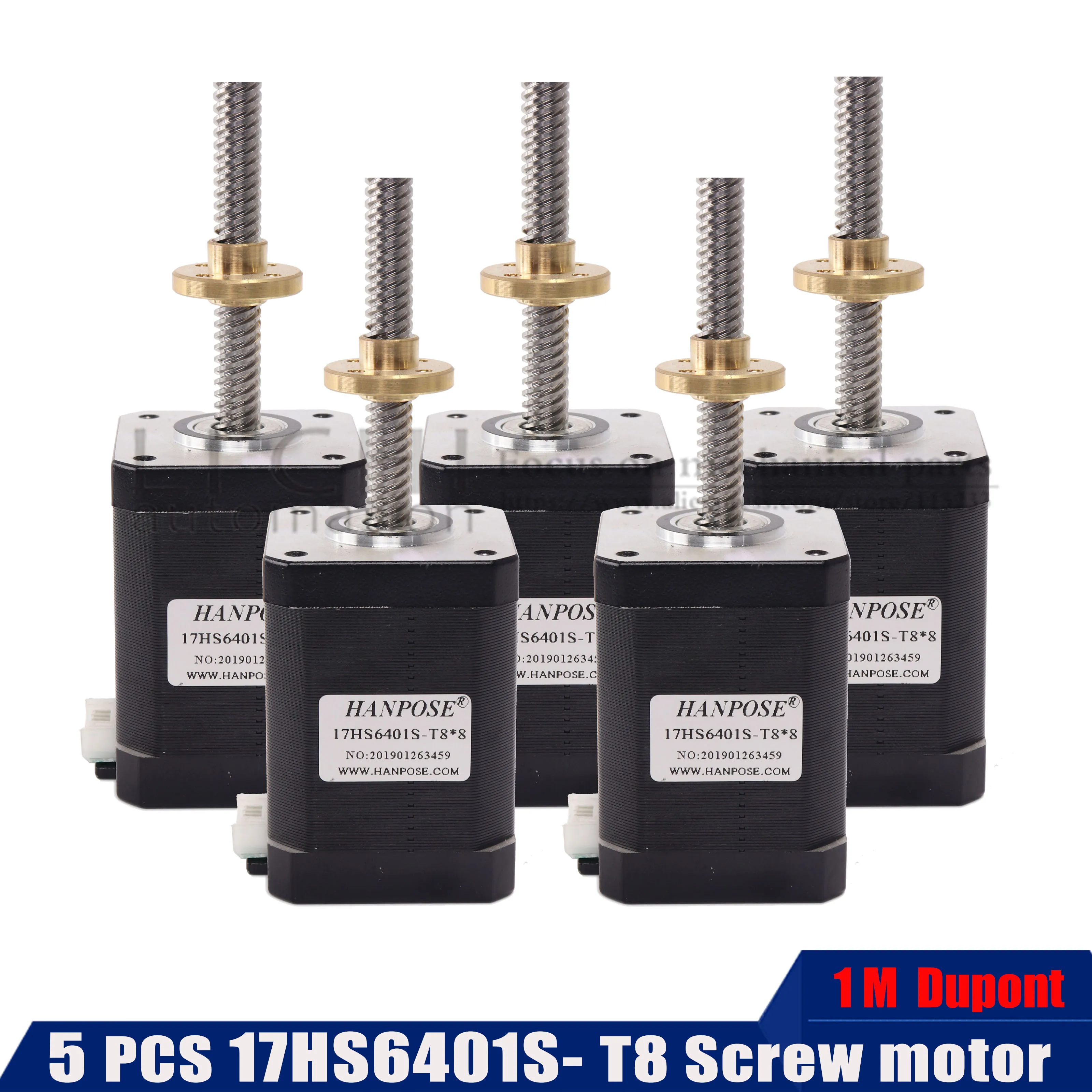 17hs6401S for 3D Printer 73N.cm 4-lead 5PCS stepper motor nema17 with T8 screw lead 2/4/8mm 310mm 42 | Обустройство дома