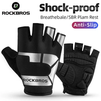 

ROCKBROS Anti-slip Cycling Gloves Shock Absorption Breathable Bicycle Gloves Comfortable Fashion Printing Outdoor Sports Gloves
