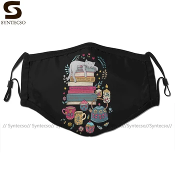 

Hygge Mouth Face Mask How To Hygge Like A Cat Facial Mask Funny Kawai with 2 Filters for Adult