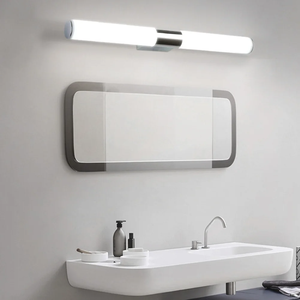 Wall LED Lamps Bathroom Acrylic+Crystal Vanity Light Front Mirror Toilet Wall US 
