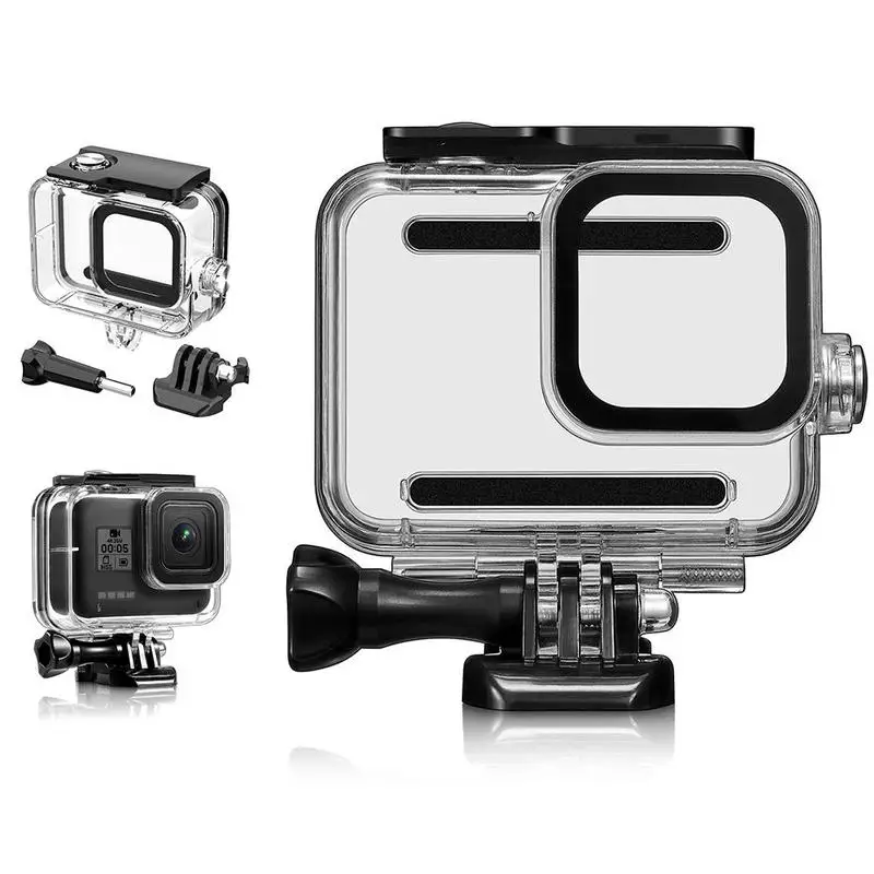 Для GoPro Hero 8 Водонепроницаемый чехол Защитный чехол для подводной съемки 45 м Корпус для спортивной камеры аксессуары