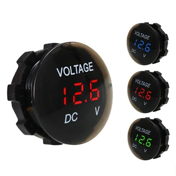 

1 Pc Waterproof Motorcycle Voltmeter Detector DC12V DC Modified Battery Voltmeter LED Digital Display
