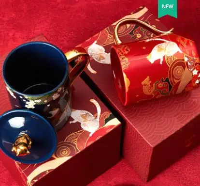

Chinese Style New Bone China Tea Coffee Party Leisure High Quality Shopping Mall Aristocracy Beautiful Ancient Charm
