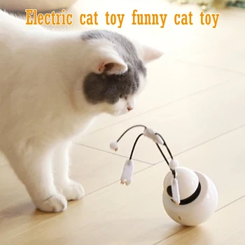 

Tumbler Pet Dog Cat Toys Electric Rotating Ball Game Play With Chase Light Multifunction Automatic Interactive Motivate Cat Toys