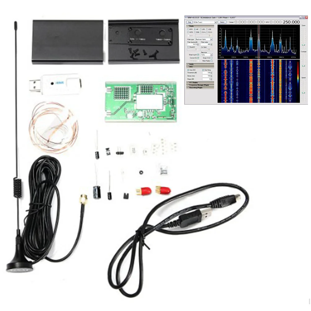 100 кГц-1,7 ГГц RTL SDR многофункциональная плата Коротковолновая защита от помех электронные конверты полнодиапазонные аксессуары комплект приемника