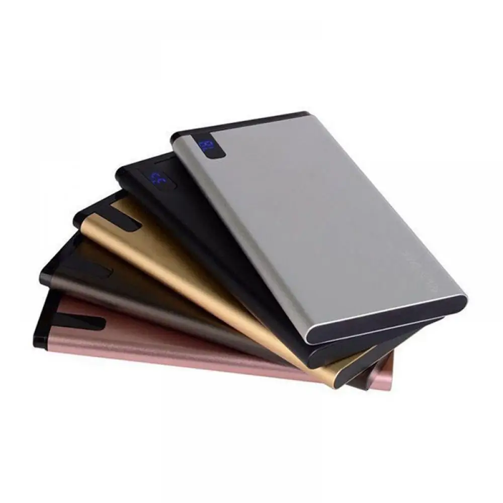 Тонкий 30000mAh внешний аккумулятор портативный ультра тонкий полимерный повербанк