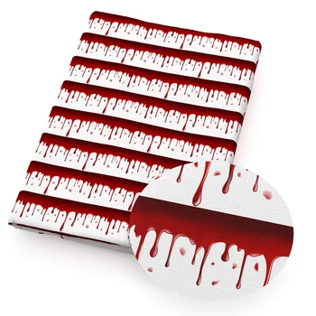 

20*34CM Halloween Blood Printed Polyester Cotton Fabric Sewing Quilting Fabrics Basic Quality for Patchwork Needlework,c12067