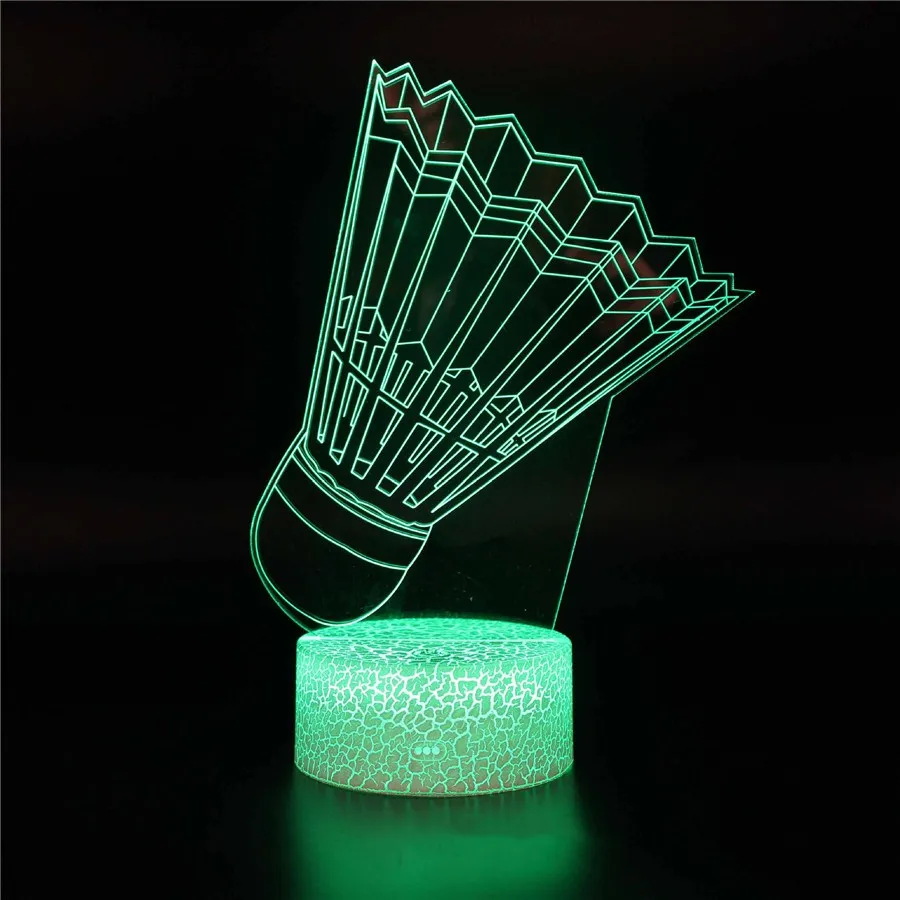 Светодиодный ночник 3D USB акриловая панель спортивная красочная Новинка Светодиодный прикроватный светильник GY045 пульт дистанционного управления креативный ночной Светильник - Испускаемый цвет: MY-817