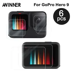 Tempered Glass Screen Protector Cover Case for GoPro Hero 9 Black Lens Protection Protective Film Gopro9 Go pro Accessories Tempered Glass Screen Protector Cover Case for GoPro Hero 9 Black Lens Protection Protective Film Gopro9 Go pro Accessories