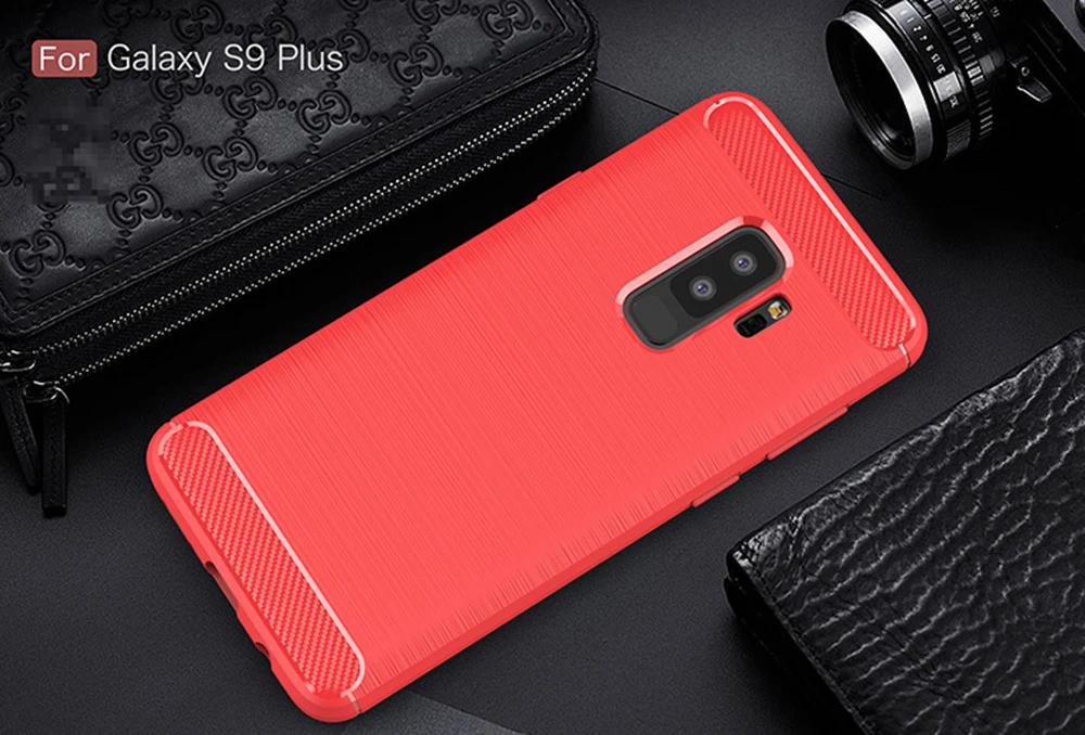 Для samsung Galaxy S9 S 9 Plus чехол из углеродного волокна чехол Полная защита чехол для телефона для samsung S9+ чехол противоударный бампер оболочка