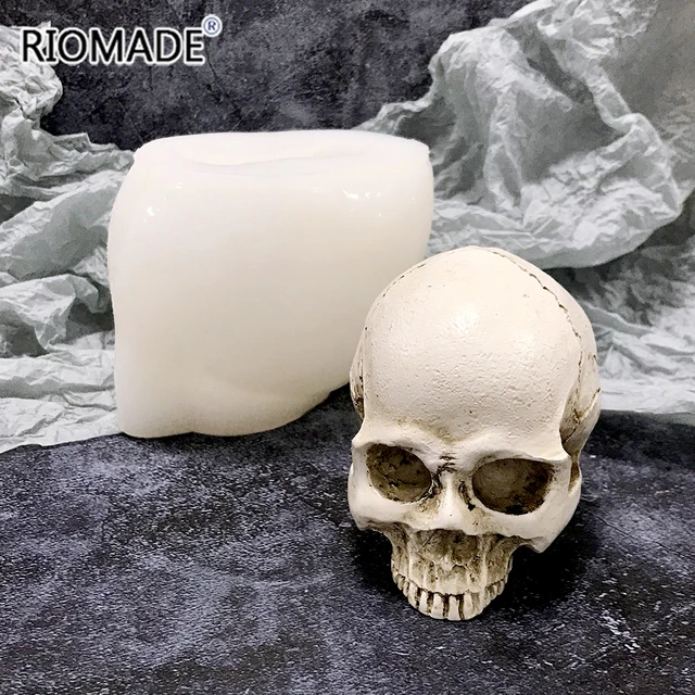 Silicone Mold Candle Skull  Candles Silicone Mold 3d Skull - Silicone Mold  Epoxy - Aliexpress