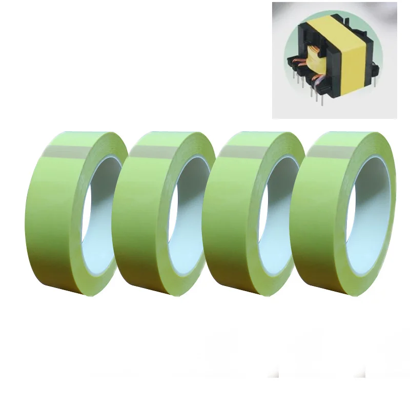 

66M Insulatioin marking Tape Yellow Anti-Flame adhesive mylar tape for transformer Motor Coil Wrap fixing Electronic repair tool