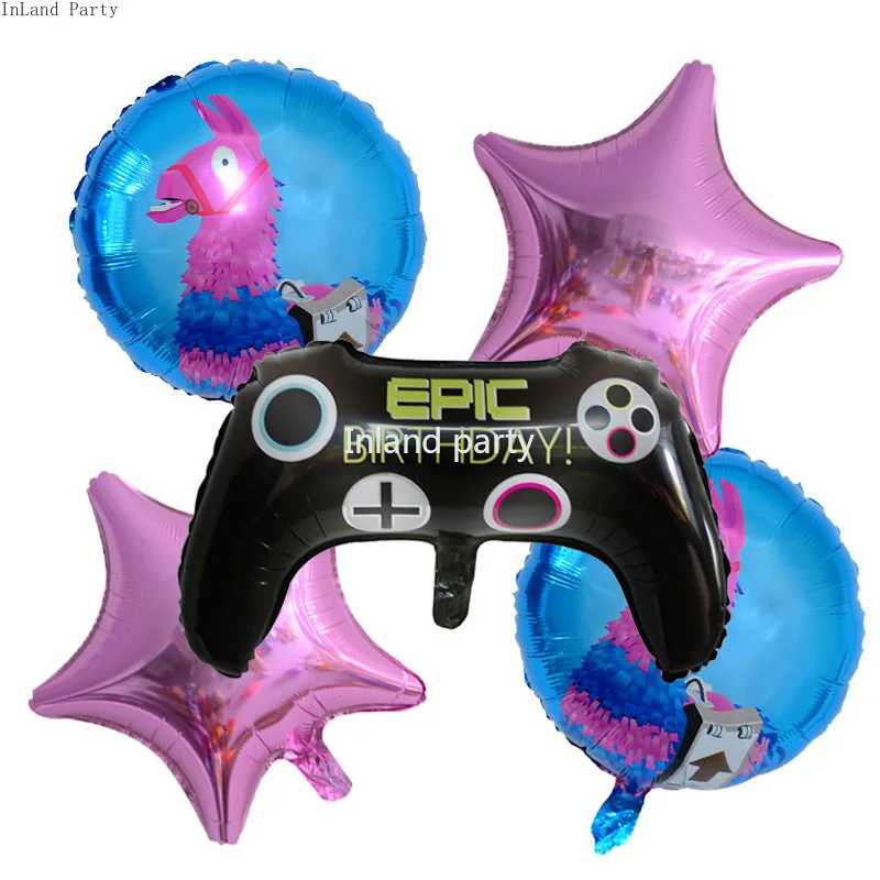 Игровой шар ламы номер Globos геймпад для мальчиков игра на Фольга шарики День
