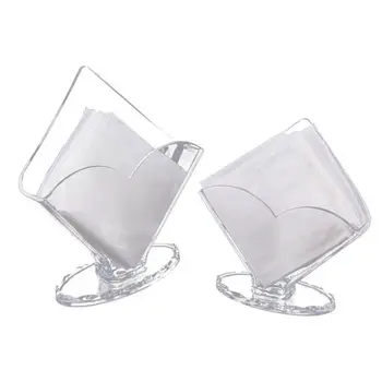

Clear Acrylic Napkin Holder Paper Serviette Dispenser Decorative Tissue Rack Box for Home Bar Hotel Dining Table Kitchen Counter