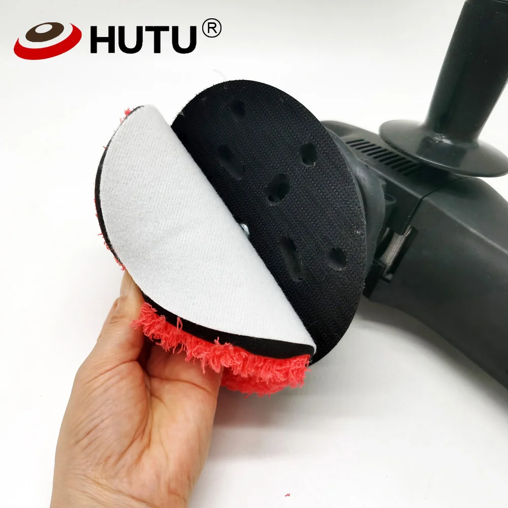 HUTU 3/4/5/6/7inch Microfiber Polishing Pad For Cars Body Polish Micro Fiber Polishing Wheels For DA/RO Car Polisher 4