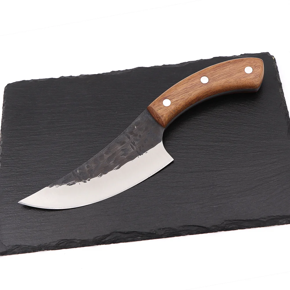 Jaswehome High Carbon Steel Handmade Forged Hammered Chef Knife Butcher Meat Cleaver Kitchen Slaughter Knives | Дом и сад