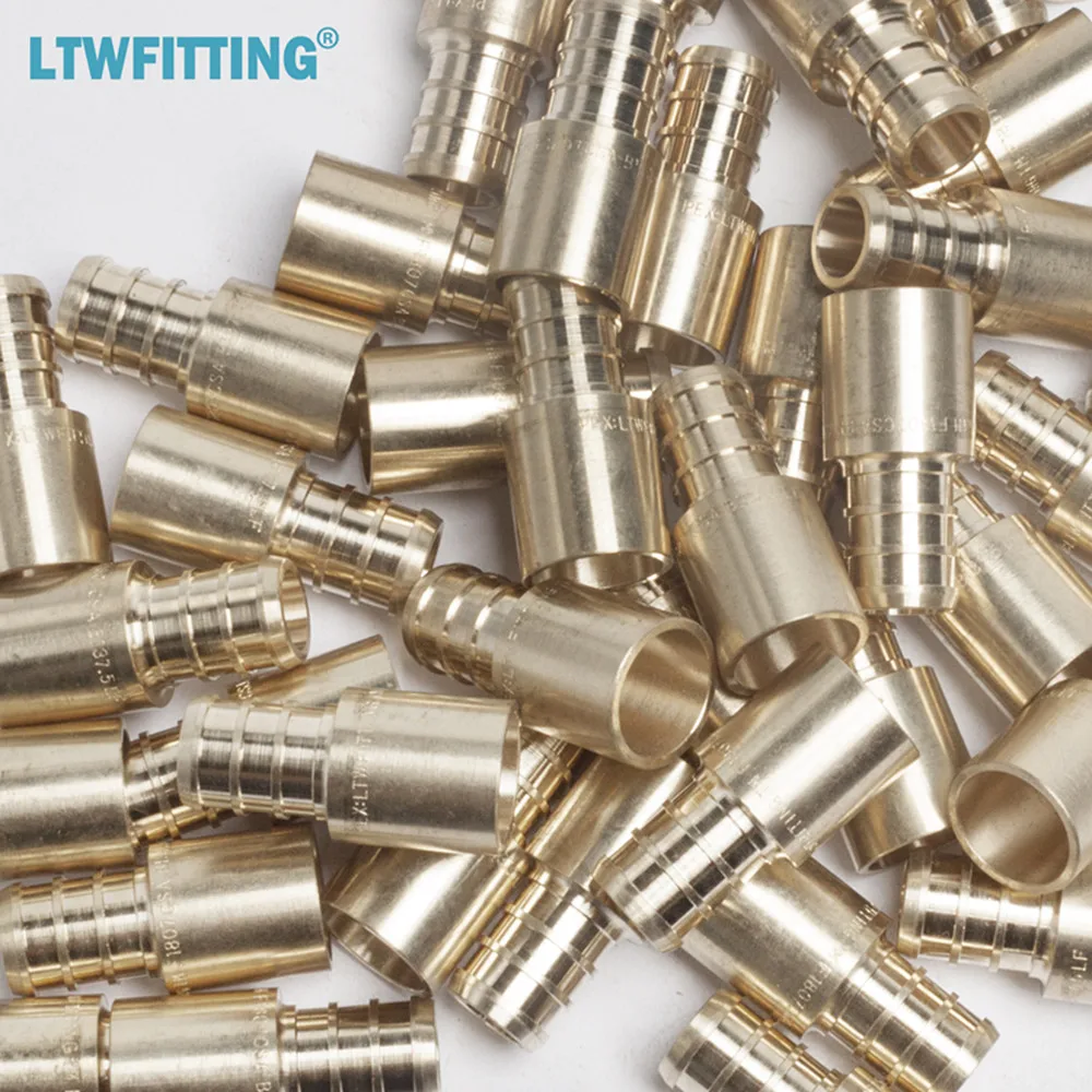 LTWFITTING свинцовый Латунный переходник PEX Fitting 1/2 &quotPEX x 1/2&quot Мужской адаптер для