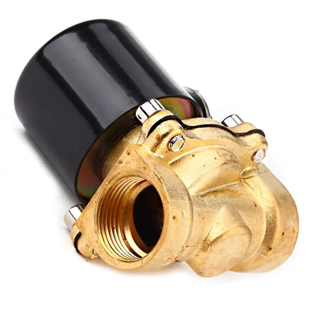 

DC 24V 3/4" Electric Solenoid Valve Gas Water Fuels Air Black