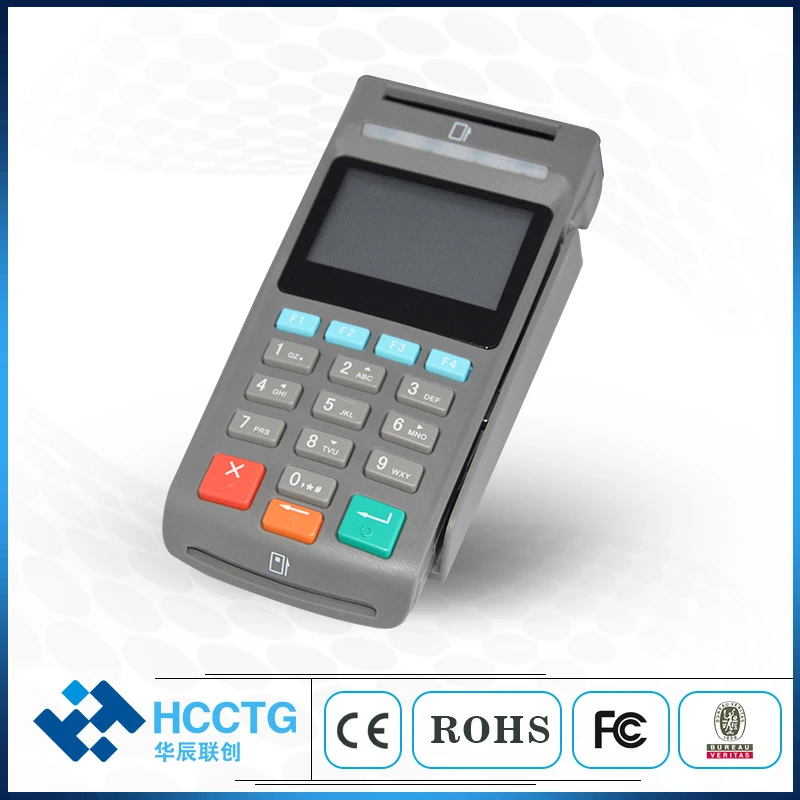 17Keypad Handheld LED Contact MSR Contactless NFC Pinpad Credit Card Reader For Financial Industry Z90PD