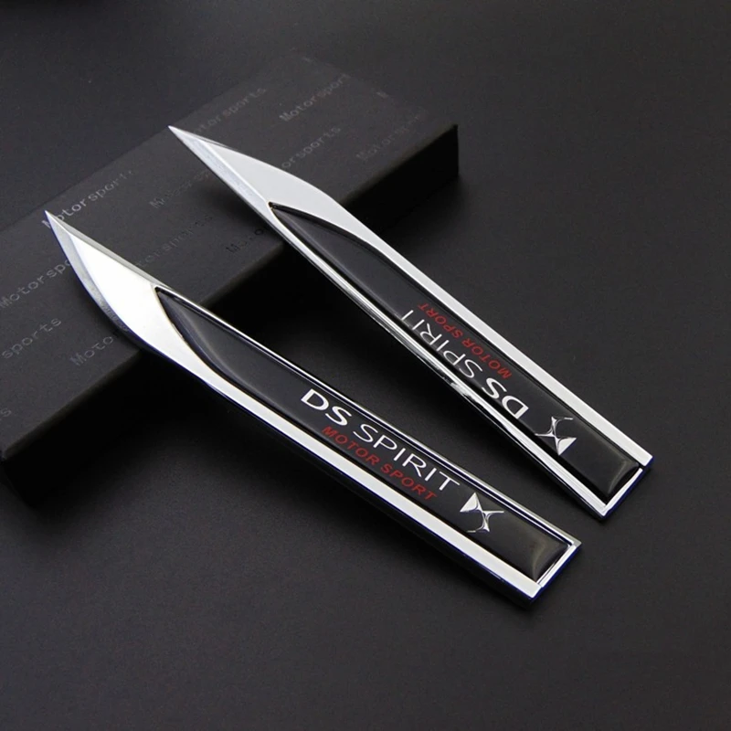 

Car Fender Side Decoration Sticker For DS Emblem Badge Decal For Citroen C2 C3 C4 C5 C6 C4L C8 DS3 Berlingo DS5 DS6 DS7 Elysee