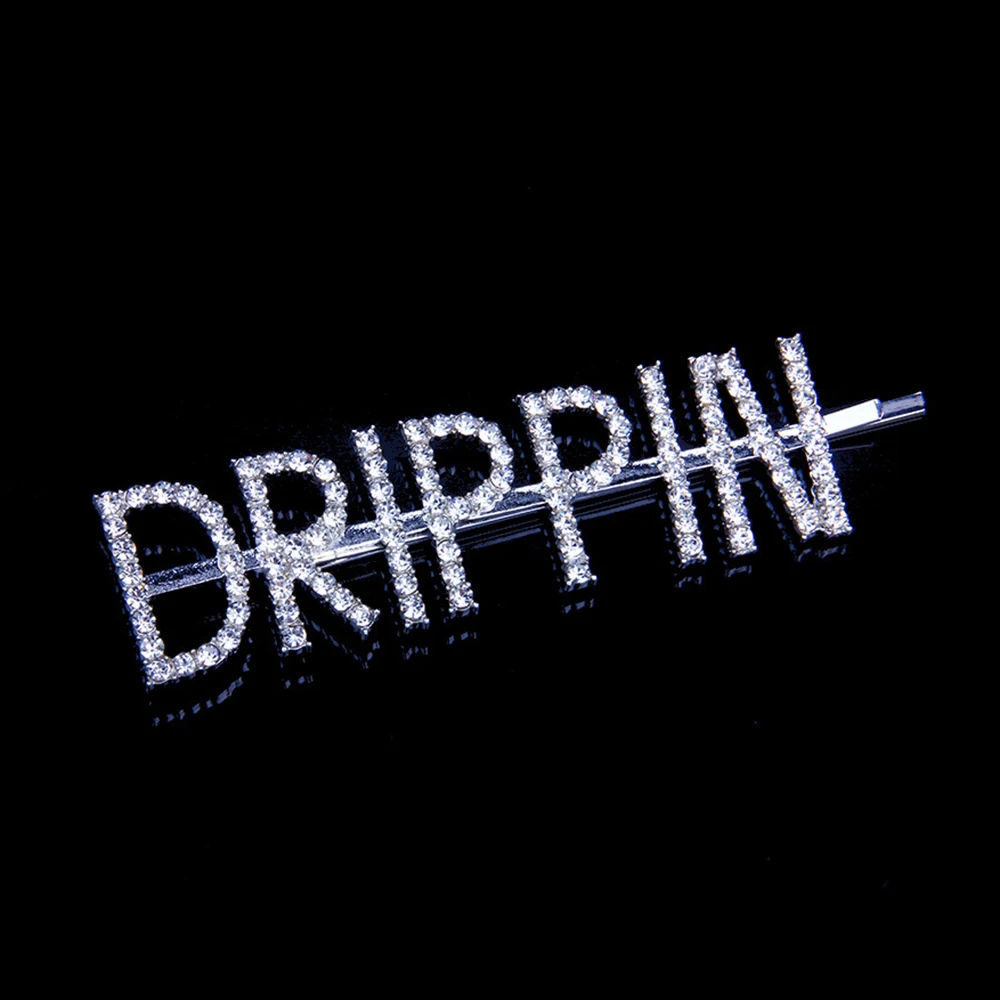 DRIPPIN 1 шт. модные геометрические треугольные х-образные блестящие хрустальные шпильки со стразами женские заколки для волос заколки аксессуары для укладки волос - Цвет: DRIPPIN