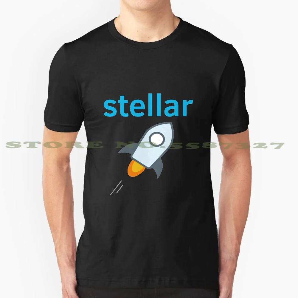 Мужская футболка Stellar Lu черно-белая для мужчин женщин и s Stellarlu Xlm Монета Крипто