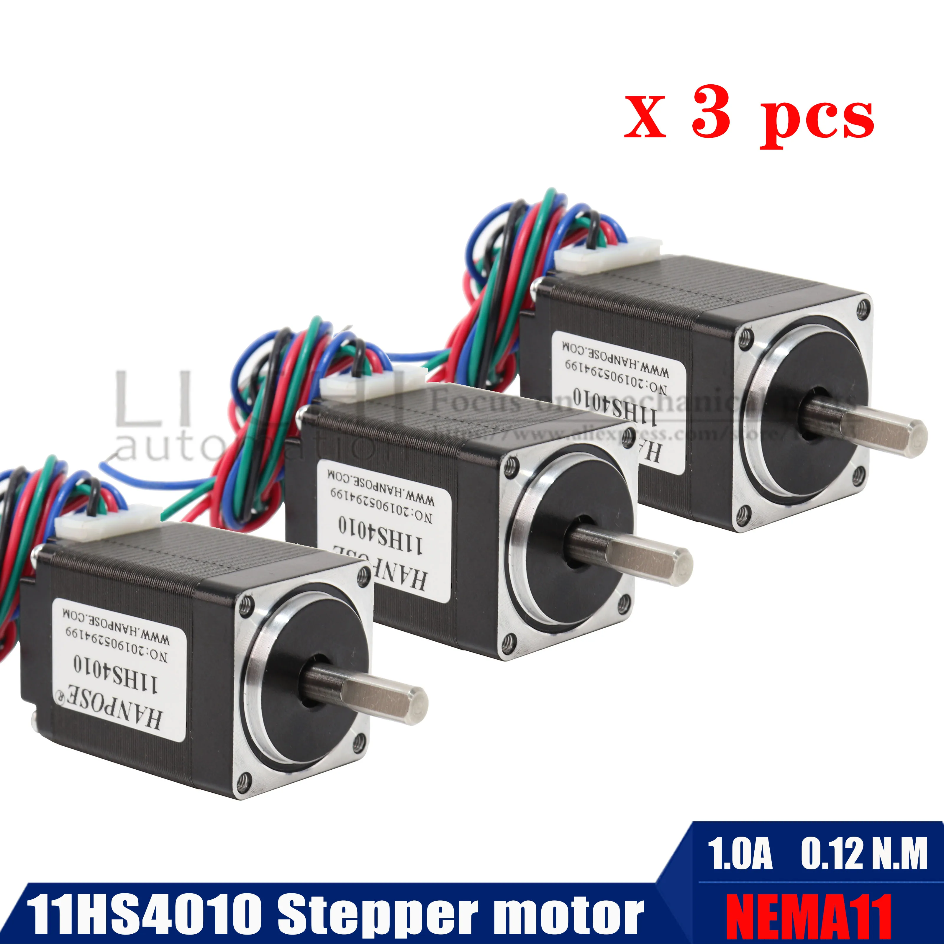 NEMA11 1,8 шаговый двигатель 1200g. См/1.0A мельница лазерная гравировка New11HS4010