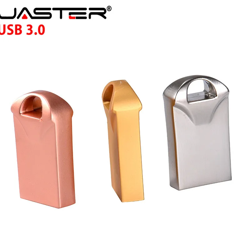 JASTER(более 10 шт бесплатный логотип) мини USB 3,0 Металлический флеш-накопитель 64 Гб флешки, USB флеш-карта накопитель 32 ГБ 16 ГБ 8 ГБ 4 Гб Водонепроницаемый накопитель