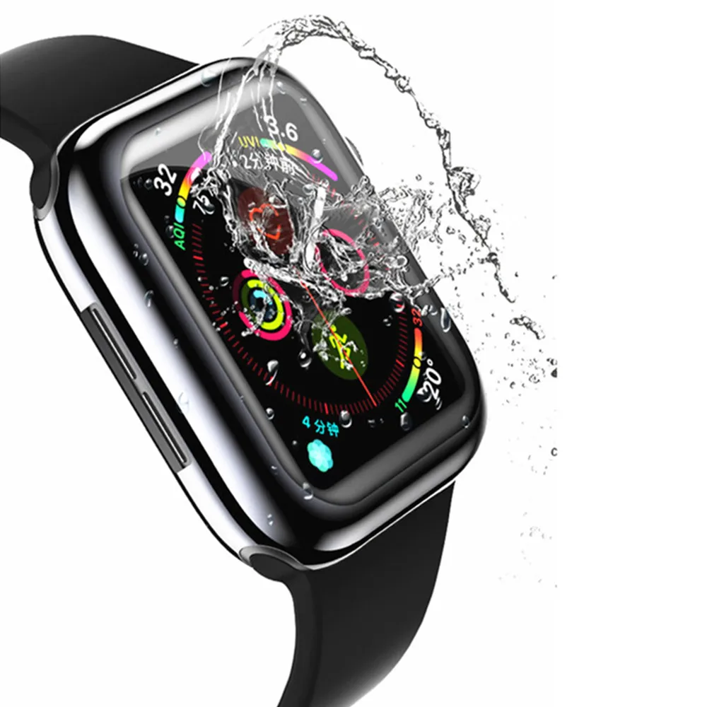 TPU Прозрачный чехол для apple Watch series 5 4 3 2 1 38 мм 40 мм 42 мм 44 мм чехол все включено защитный чехол для Аксессуары для iwatch