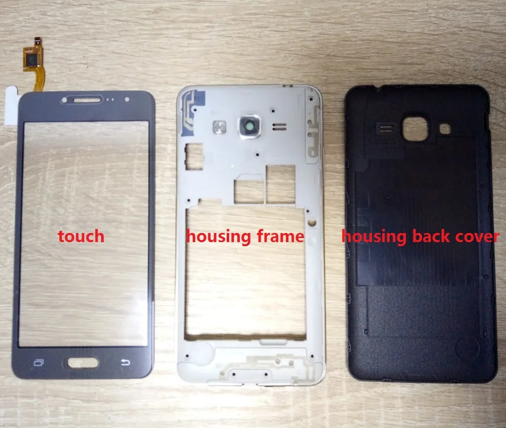 Для samsung Galaxy Grand J2 Prime SM-G532F G532H G532H/DS передняя рамка Боковая кнопка+ крышка аккумулятора+ сенсорный дигитайзер Датчик