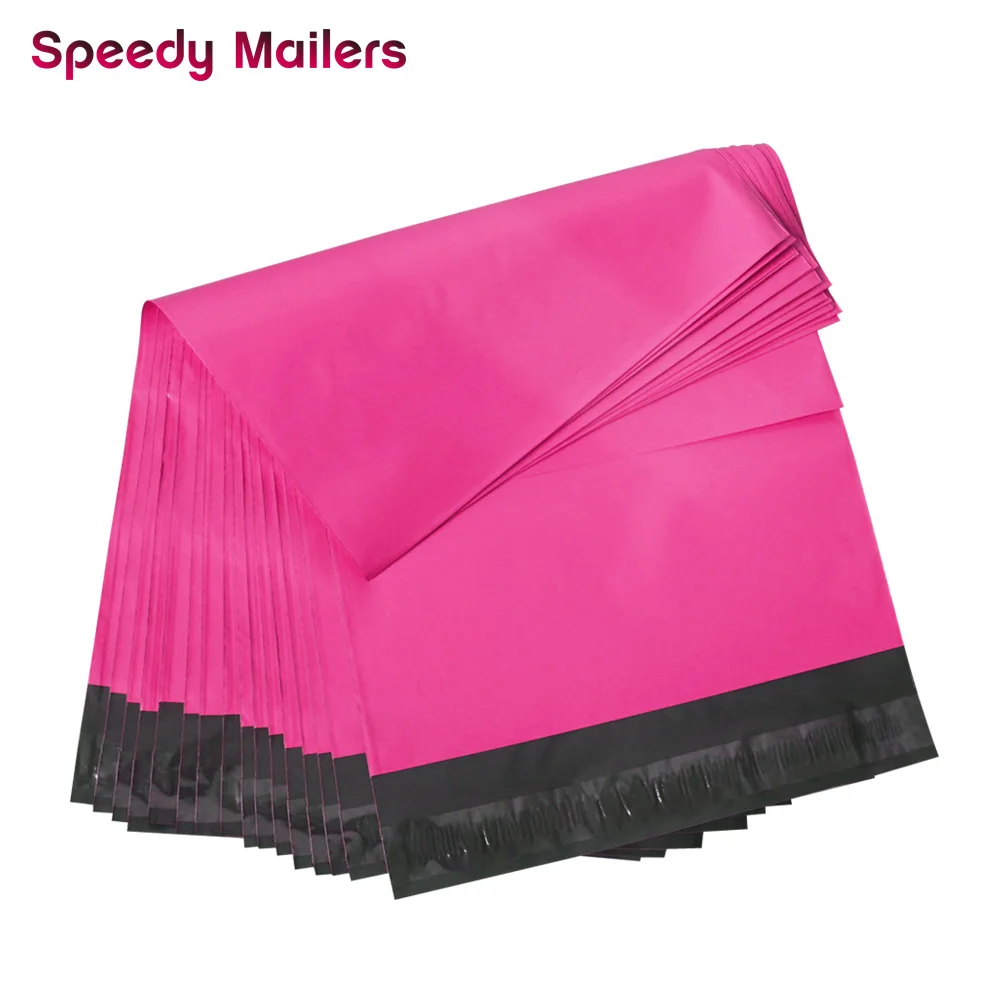 

Speedy Mailers 100PCS 10x13inch Colorful Poly Mailer Rose Pink Poly Mailer Self Seal Plastic Packing Envelope Bags 260x330mm